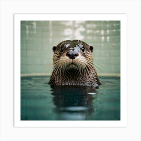 Default Otter Bathroom Animal Art 2 Art Print