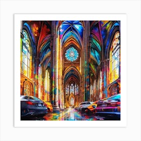 Cathedral Stained Glass Art Print