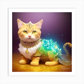 Princess Cat 1 Art Print