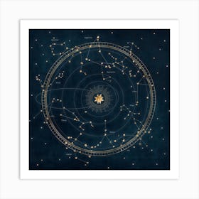 Astrologer's Star Map Art Print