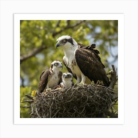 Osprey Nest Art Print