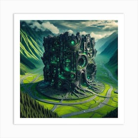 Futuristic City 1 Art Print