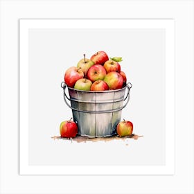 Apples In A Bucket 6 Art Print