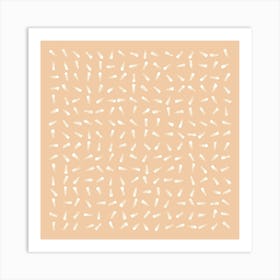 Abstract Pattern Peach Fuzz Art Print