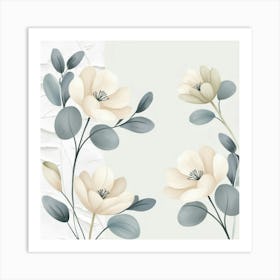 Leonardo Phoenix A Serene Illustration Of Japandiinspired Flor 0 Art Print