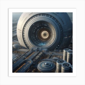 Futuristic City 77 Art Print