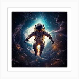 Astronaut In Space 2 Art Print