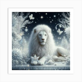 White Lion 1 Art Print