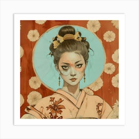 Creative Geisha Artwork 3 Art Print