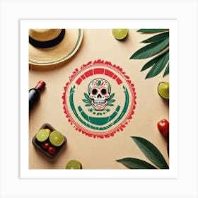 Mexican Skull 97 Art Print