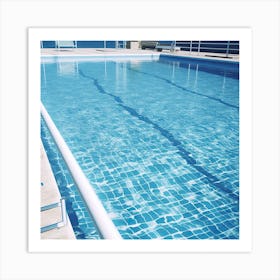 Summer Resort Swimming Pool Art Print