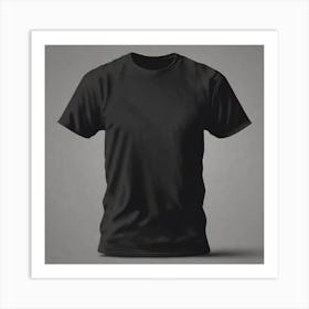 Black T - Shirt 28 Art Print