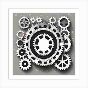 Cogs And Gears 6 Art Print