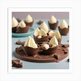 Easter Egg Cups Art Print