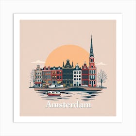 Amsterdam Skyline 1 Art Print