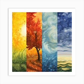 Four Seasons 3 Art Print