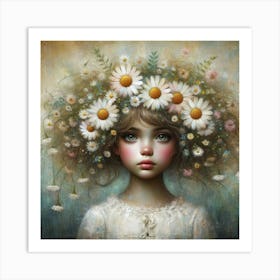 Daisy Girl 4 Art Print