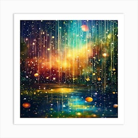 Abstract Starry Sky Art Print