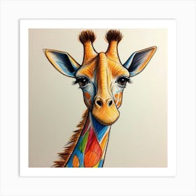 Giraffe 135 Art Print