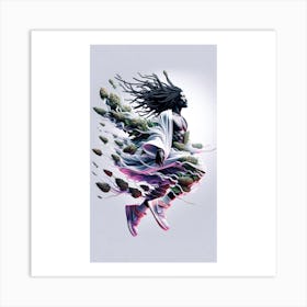 Psychedelic flow Art Print