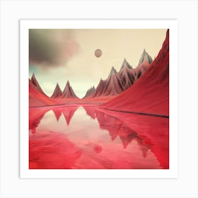 Abstract Landscape - Abstract Stock Videos & Royalty-Free Footage 1 Art Print