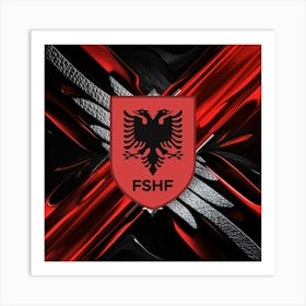 Albania National Football Team Logo Wall Art 1 Art Print