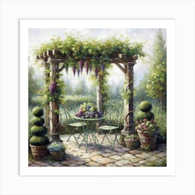 Garden Table 1 Art Print