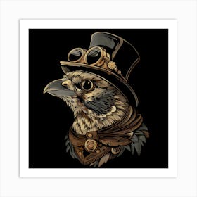 Steampunk Bird 6 Art Print