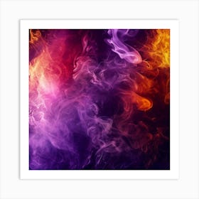 Abstract Smoke Background 10 Art Print