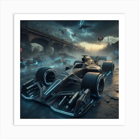High Speed Military Formula One, Year 2160 Art Print