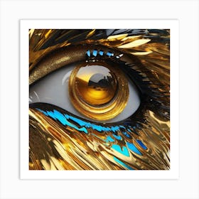 Golden Eye Art Print