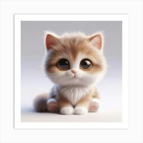 Cute Kitten Art Print