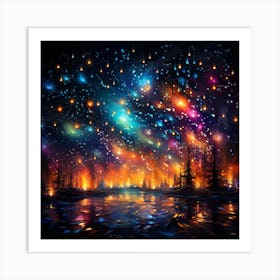 Festive Night Art Print