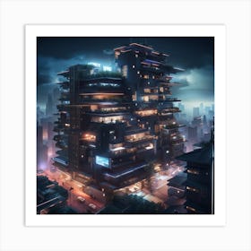 Futuristic City 3 Art Print