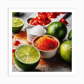 Limes And Salsa Art Print