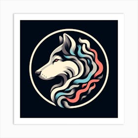 Wolf Head 2 Art Print