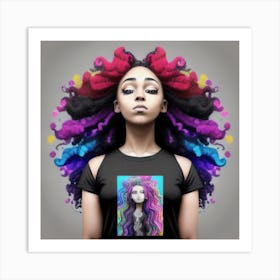 Afro Hair Art Print