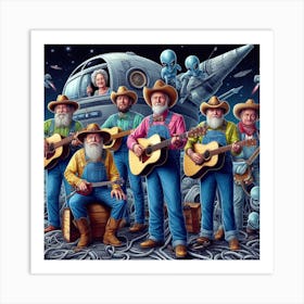 Cowboys Art Print