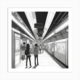 Subway Station Art Print