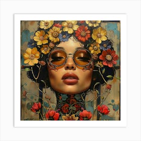 Flower Girl 5 Art Print