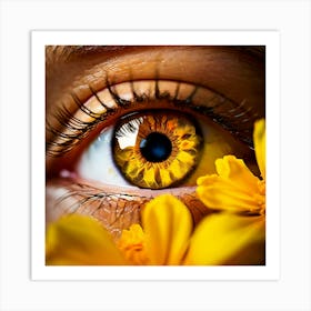 Yellow Eye 6 Art Print