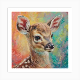 Fawn painting 7 Art Print