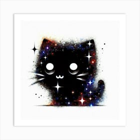 Feline Cat Creative Artwork Illustration 131 Art Print