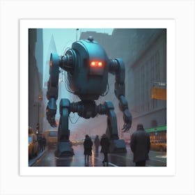 Robot City 20 Art Print