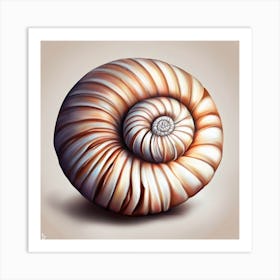 Odd Nautilus Shell Art Print