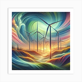 Wind Turbines 1 Poster