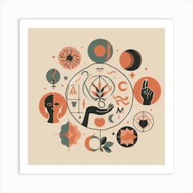 astrology minimalist 2 Art Print