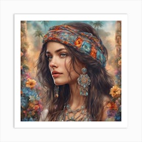 5D Diamond Paintings Bohemian Design Art Print