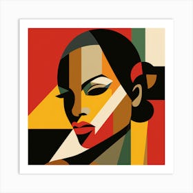 Bauhaus Jamaican Woman 02 Art Print