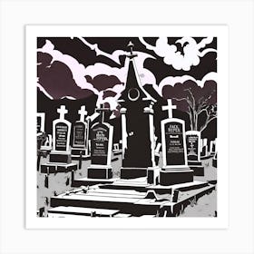 Graveyard 2 Art Print